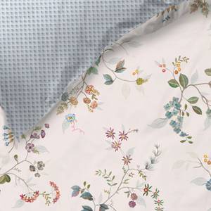 Wendebettwäsche "Kawai Flower" Weiß - Textil - 135 x 1 x 200 cm