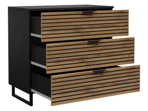 Kommode Telani 3S Braun - Holzwerkstoff - 40 x 76 x 80 cm