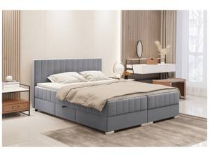 Boxspringbett Piaf Grau - Breite: 146 cm - H3