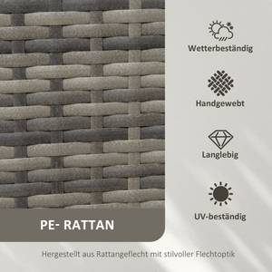 Hochbeet 867-134V00GG Grau - Polyrattan - 40 x 100 x 40 cm