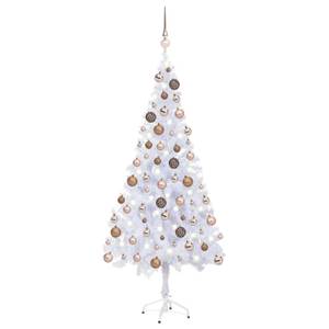 Sapin de noël Rosé - Blanc - 90 x 180 x 90 cm