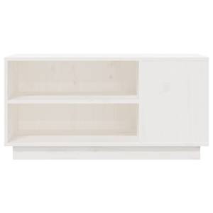 TV-Schrank D114 Weiß - Massivholz - 35 x 41 x 80 cm