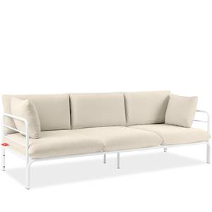 Gartensofa RAMBE Cremeweiß - Weiß - Breite: 225 cm