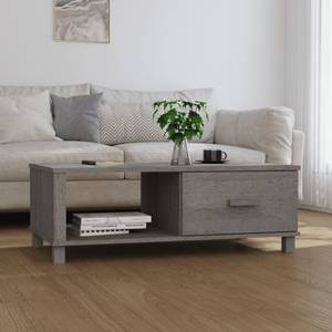 Couchtisch D754 Grau - Massivholz - 55 x 35 x 100 cm