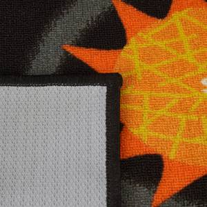 Weltall Teppich für Kinder 150x100 cm Schwarz - Grau - Orange - Kunststoff - Textil - 150 x 1 x 100 cm