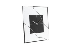 Design Wanduhr THE FRAMED. Schwarz - Weiß - Kunststoff - 40 x 50 x 1 cm