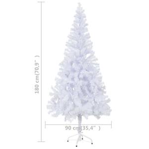 Sapin de noël Gris - Blanc - 90 x 180 x 90 cm