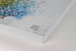 Acrylbild handgemalt Wind of Change Massivholz - Textil - 140 x 70 x 4 cm