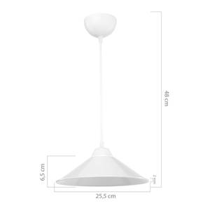 Suspension Hereford E27 blanc Blanc