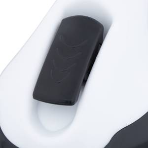 2 poignées de maintien avec ventouse Noir - Blanc - Matière plastique - 10 x 30 x 9 cm