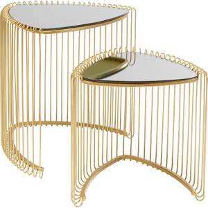 Tables d'appoint Wire II (lot de 2) Doré