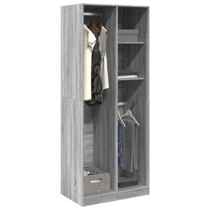 Kleiderschrank 298537-4 Hellgrau - Breite: 80 cm