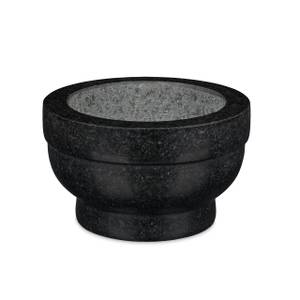 Mortier granit et pilon 20 cm Noir - Gris - Pierre - 20 x 12 x 20 cm