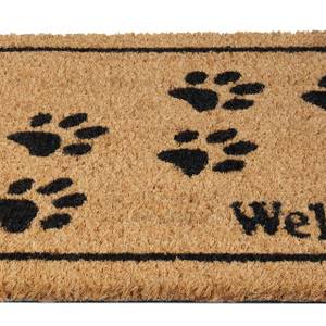 Paillasson coco Welcome avec pattes Noir - Marron - Fibres naturelles - Matière plastique - 60 x 2 x 40 cm