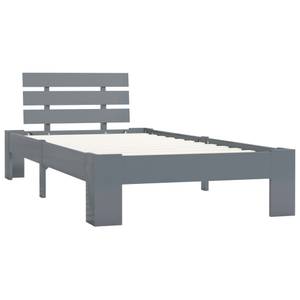 Cadre de lit 298511-1 Gris - Largeur : 105 cm