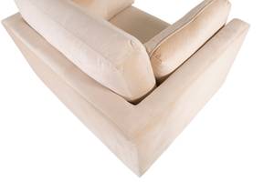 Sessel Boom Beige - 110 x 88 x 90 cm - Durchmesser: 86 cm - Metall - Textil