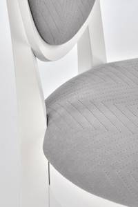 Chaise Velo Gris - Blanc - Textile - 44 x 96 x 53 cm