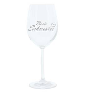 Gravur-Weinglas Beste Schwester Glas - 9 x 23 x 9 cm