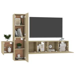 TV-Schrank 5er Set D428 Braun - Holzwerkstoff - 30 x 30 x 60 cm