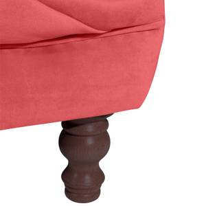 Ivette Sofa 3-Sitzer Rot - Textil - Holz teilmassiv - 253 x 80 x 100 cm