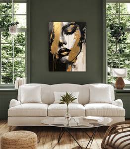 Leinwandbild Frau GESICHT Glamour Stil 60 x 90 x 90 cm