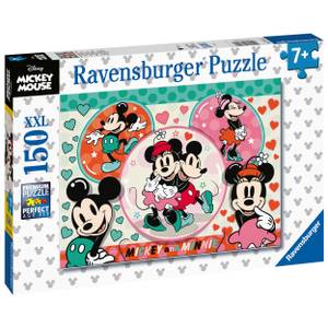 Puzzle Mickey und Minnie Papier - 24 x 4 x 34 cm