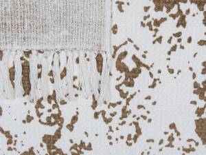 Couverture PAZARYERI Beige - Marron - Fibres naturelles - 165 x 1 x 130 cm