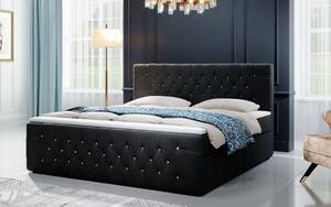 Boxspringbett Julietta Schwarz - Breite: 160 cm - H3