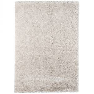 Hochflor Langflor Shaggy Teppich Luxury Perlweiß - 80 x 150 cm