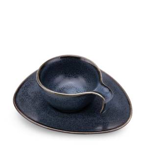 Espresso-Set TIME BLACK (18er-Set) Blau - Porzellan