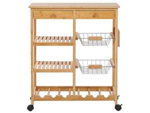 Chariot de cuisine MORINO Marron - Bambou - 67 x 80 x 37 cm