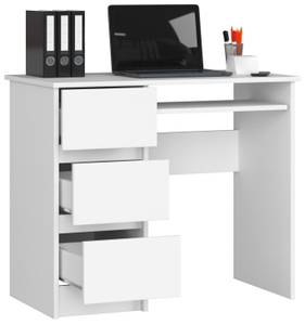 Bureau d'ordinateur A-6 gauche CLP Blanc