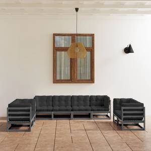 Garten-Lounge-Set (8-teilig) 3009907-2 Anthrazit - Grau