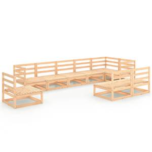Garten-Lounge-Set (9-teilig) 3009799-1 Braun - Holz