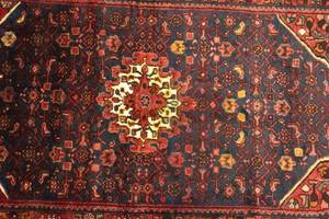 Hamadan - 173x115cm Orange - Naturfaser - 115 x 1 x 173 cm