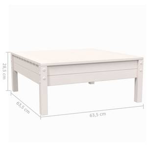 Salon de jardin (lot de 3) 3012138-16 Blanc