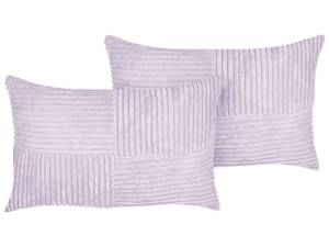 Kissen 2er Set MILLET Violett - 47 x 27 x 43 cm