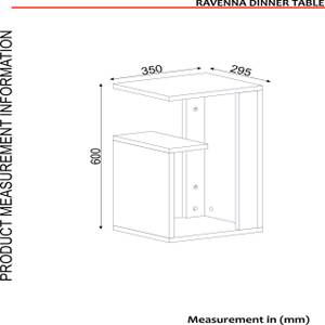 Beistelltisch Ravenna Weiß Marmor Optik Weiß - Holzwerkstoff - 35 x 60 x 29 cm