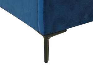 Lit double SEZANNE Noir - Bleu - Bleu marine - Largeur : 190 cm