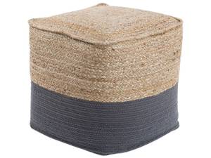 Pouf KIRAMA Beige - Gris foncé - Gris