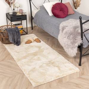 Hochflor Läufer Comfy Creme - Tiefe: 180 cm