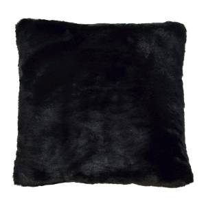 Coussin 40x40cm Noir - Textile - 40 x 10 x 40 cm