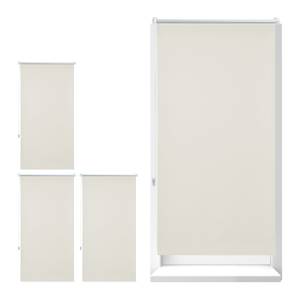 Lot de 4 stores enrouleurs beige 70 x 210 x 4 cm