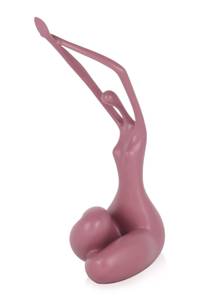 Harz-Skulptur Kleines Erwachen Pink - 15 x 32 x 10 cm