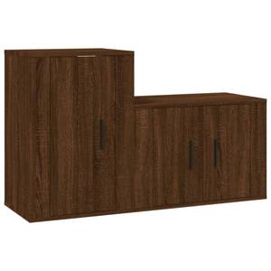 TV-Schrank 2er Set D979 Eiche Schwarzbraun Dekor