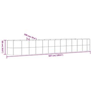 Hochbeet M626118 Grau - 507 x 507 cm