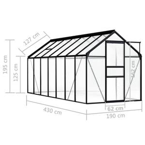 Serre 3000694 Largeur : 430 cm