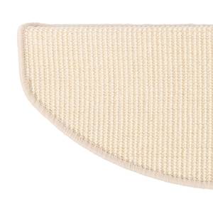 Sisal-Stufenmatte Premium Cremeweiß - 19 x 56 cm