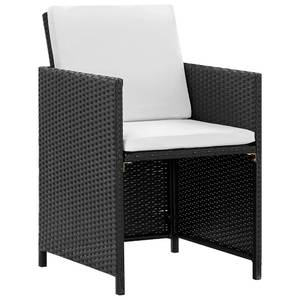 Gartenmöbel-Set Schwarz - Polyrattan - 109 x 74 x 109 cm