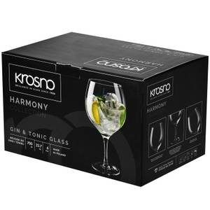 Krosno Harmony Grands verres à gin Verre - 12 x 21 x 12 cm